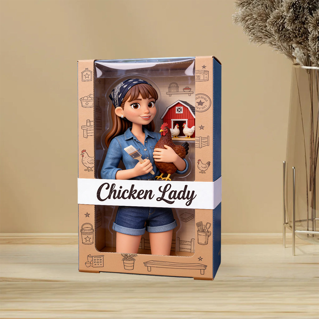 Chicken Lady - Personalized Chicken Custom Shaped Acrylic Plaque