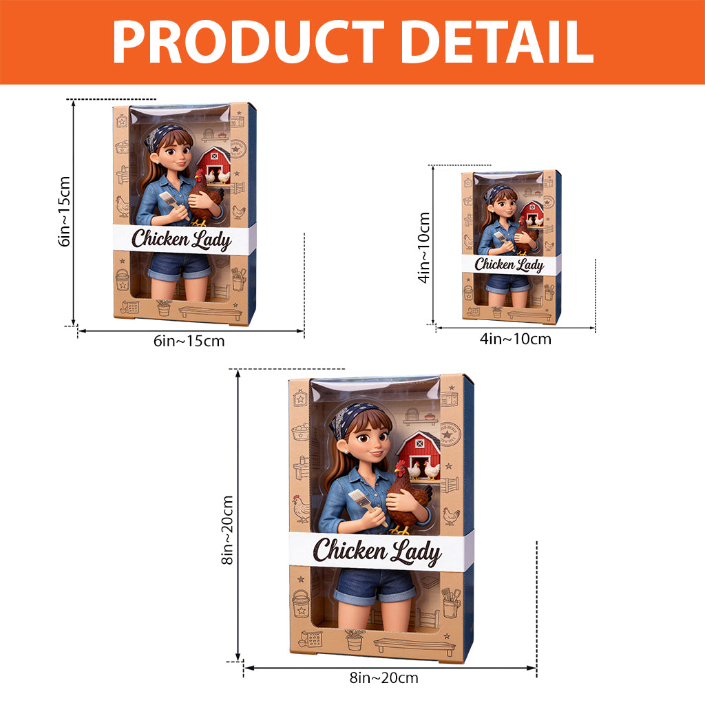 Chicken Lady - Personalized Chicken Custom Shaped Acrylic Plaque