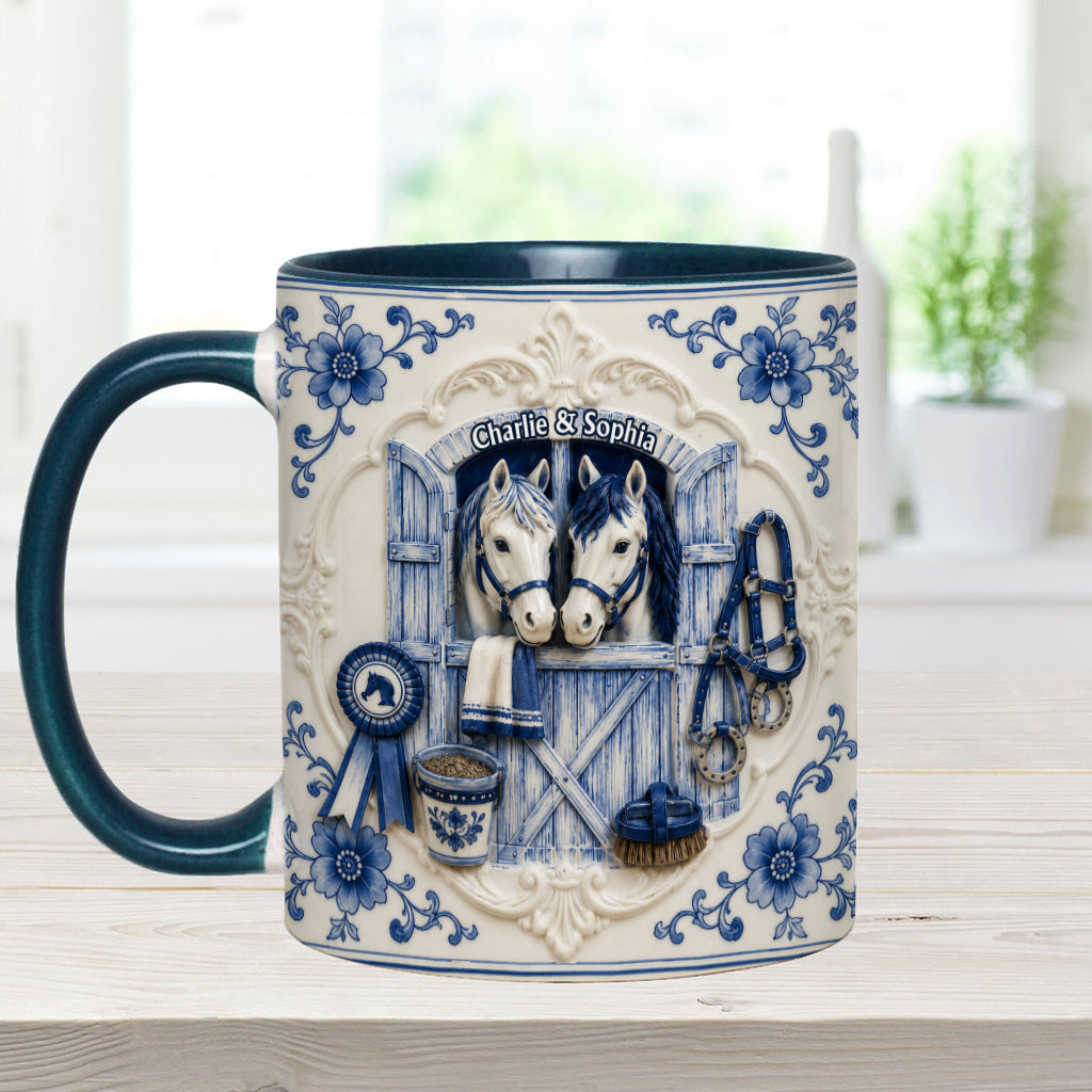 Love Horses - Personalized Horse Accent Mug