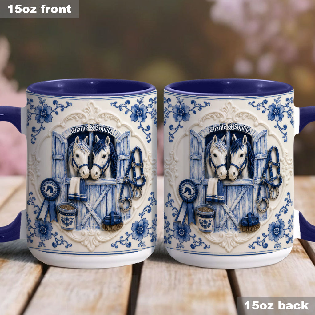 Love Horses - Personalized Horse Accent Mug