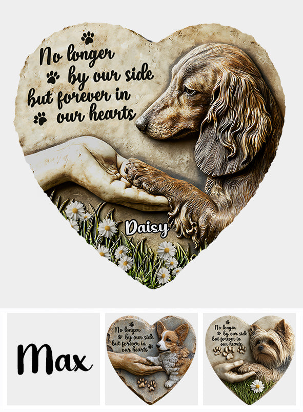 Forever In Our Hearts - Personalized Dog Heart Shaped Stone