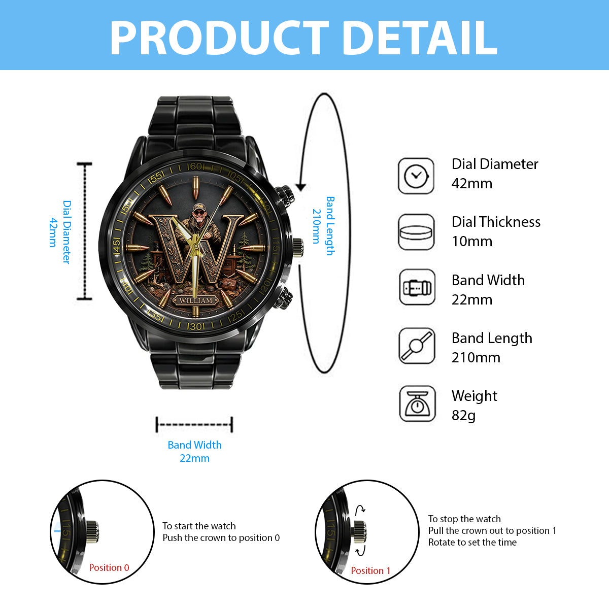 It's Hunting Season - Personalized Hunting Hand Watch