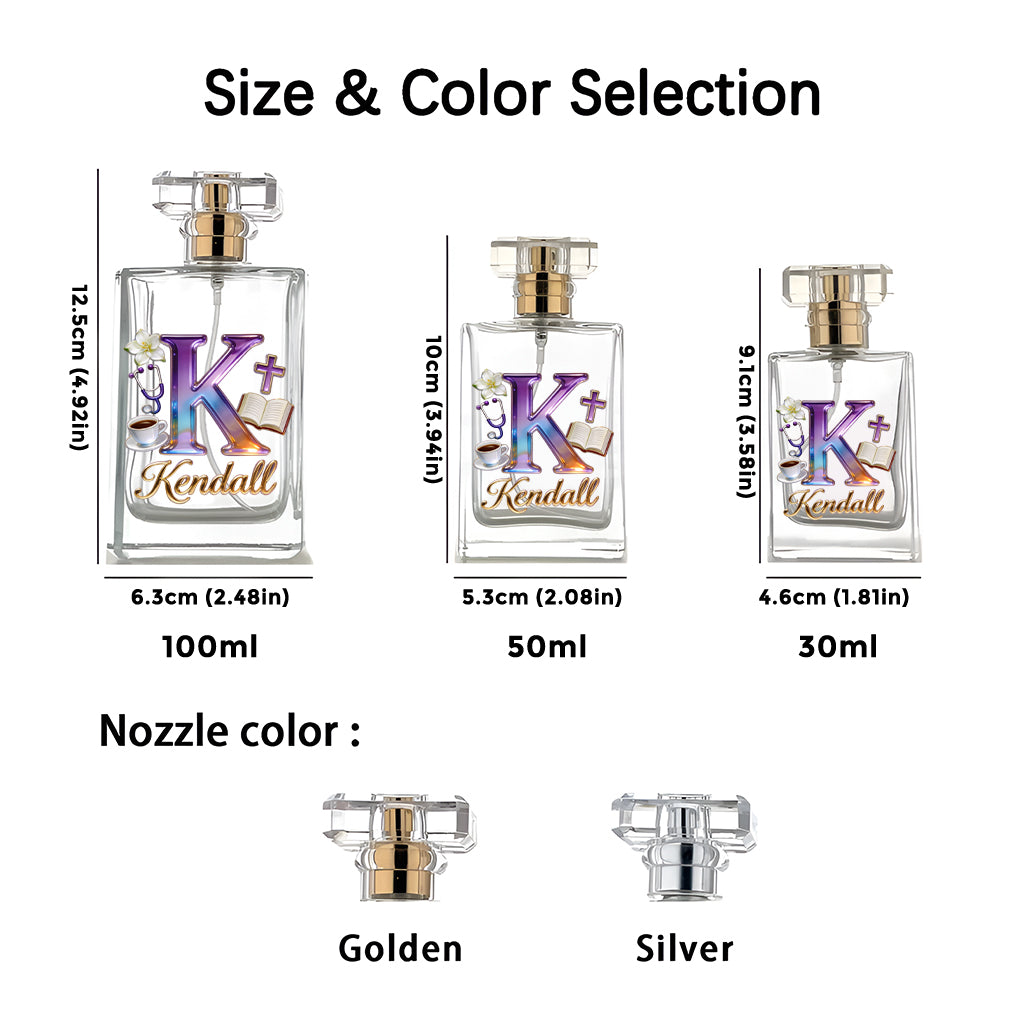 Ästhetik der Anfangsbuchstaben – Personalisierter, nachfüllbarer Parfümflakon für Selbstliebe