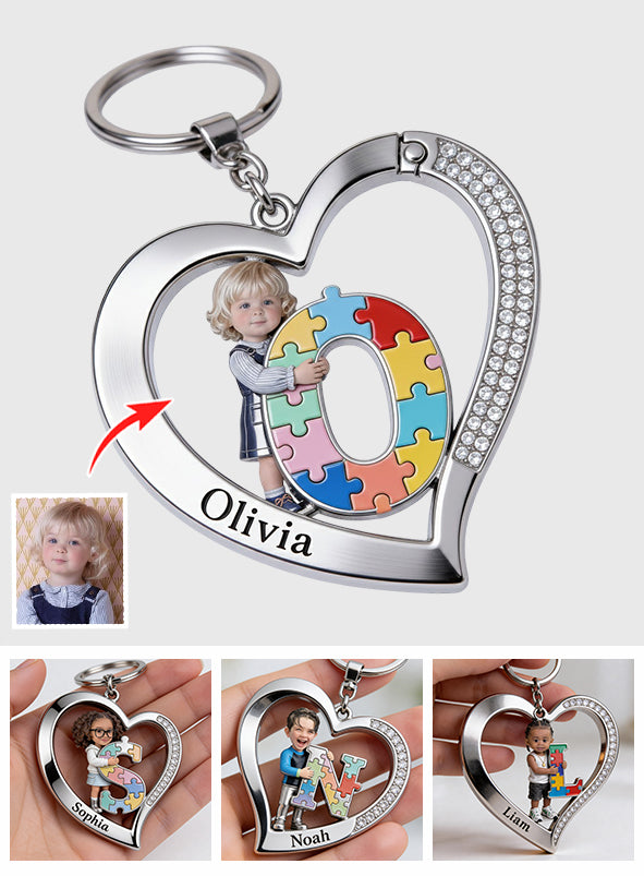 Brief zum Thema Autismus – Personalisierter Schlüsselanhänger zur Sensibilisierung für Autismus