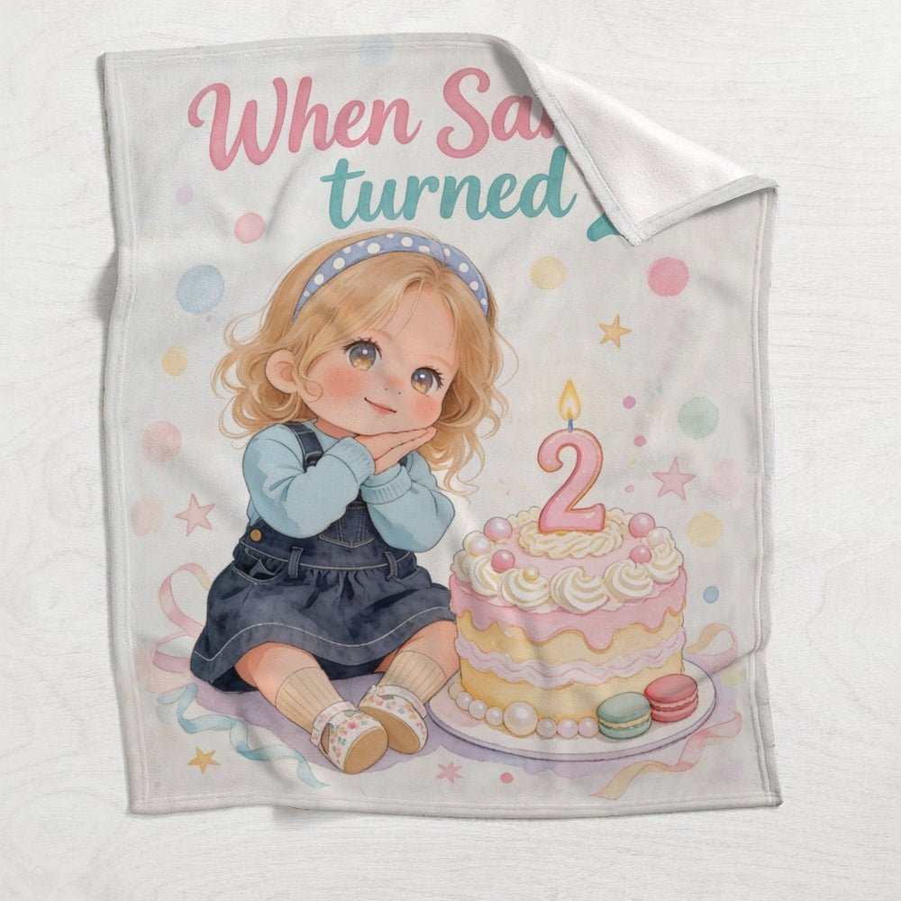 Alles Gute zum Geburtstag - Personalisierte Kinderdecke