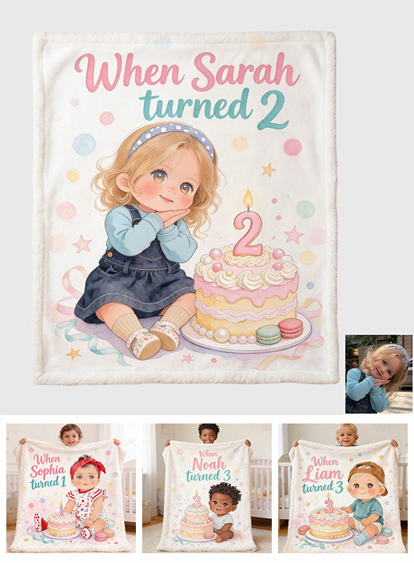 Alles Gute zum Geburtstag - Personalisierte Kinderdecke