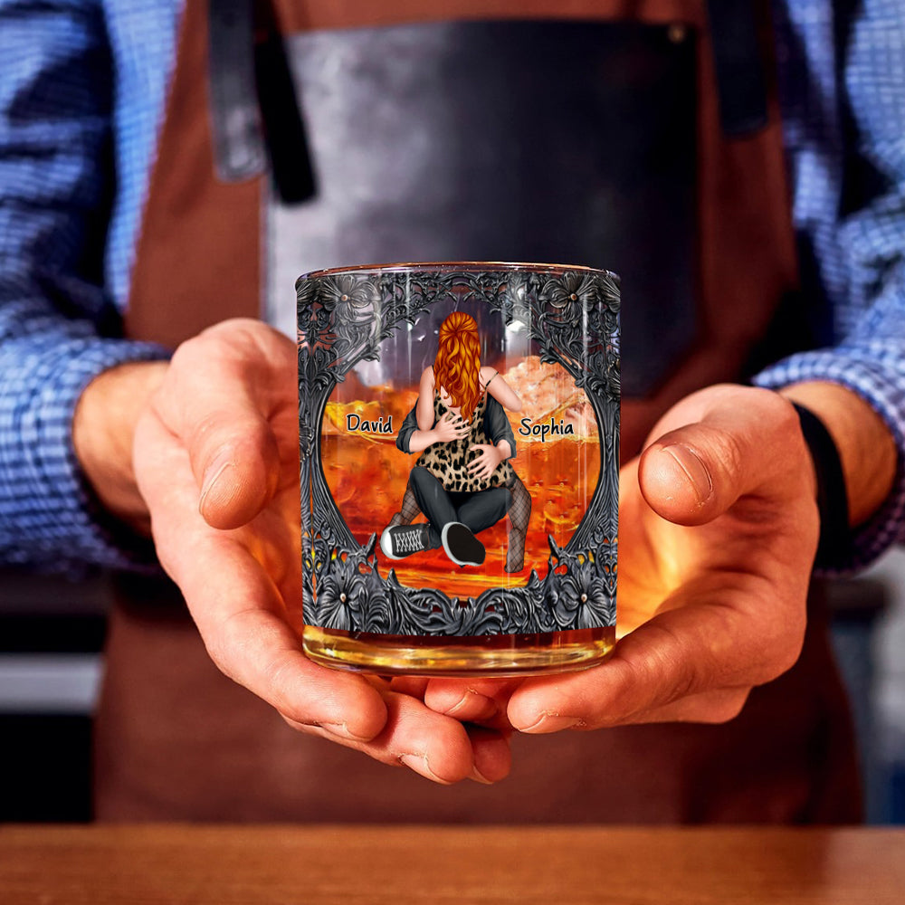 Ich verspreche, immer an deiner Seite zu sein – personalisiertes Whiskyglas für Paare