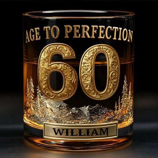 Personalisiertes Geburtstagsgeschenk für ihn – personalisiertes Whiskyglas