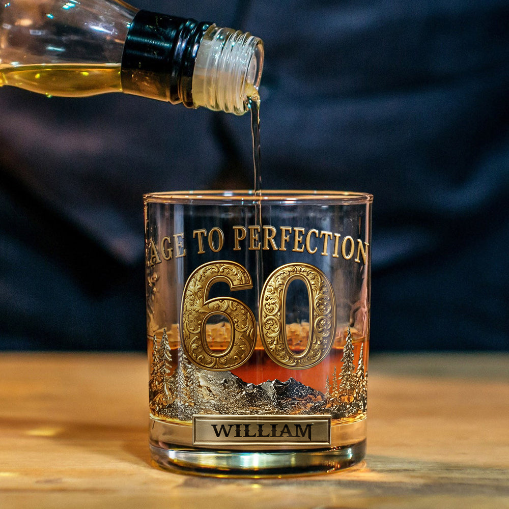Personalisiertes Geburtstagsgeschenk für ihn – personalisiertes Whiskyglas