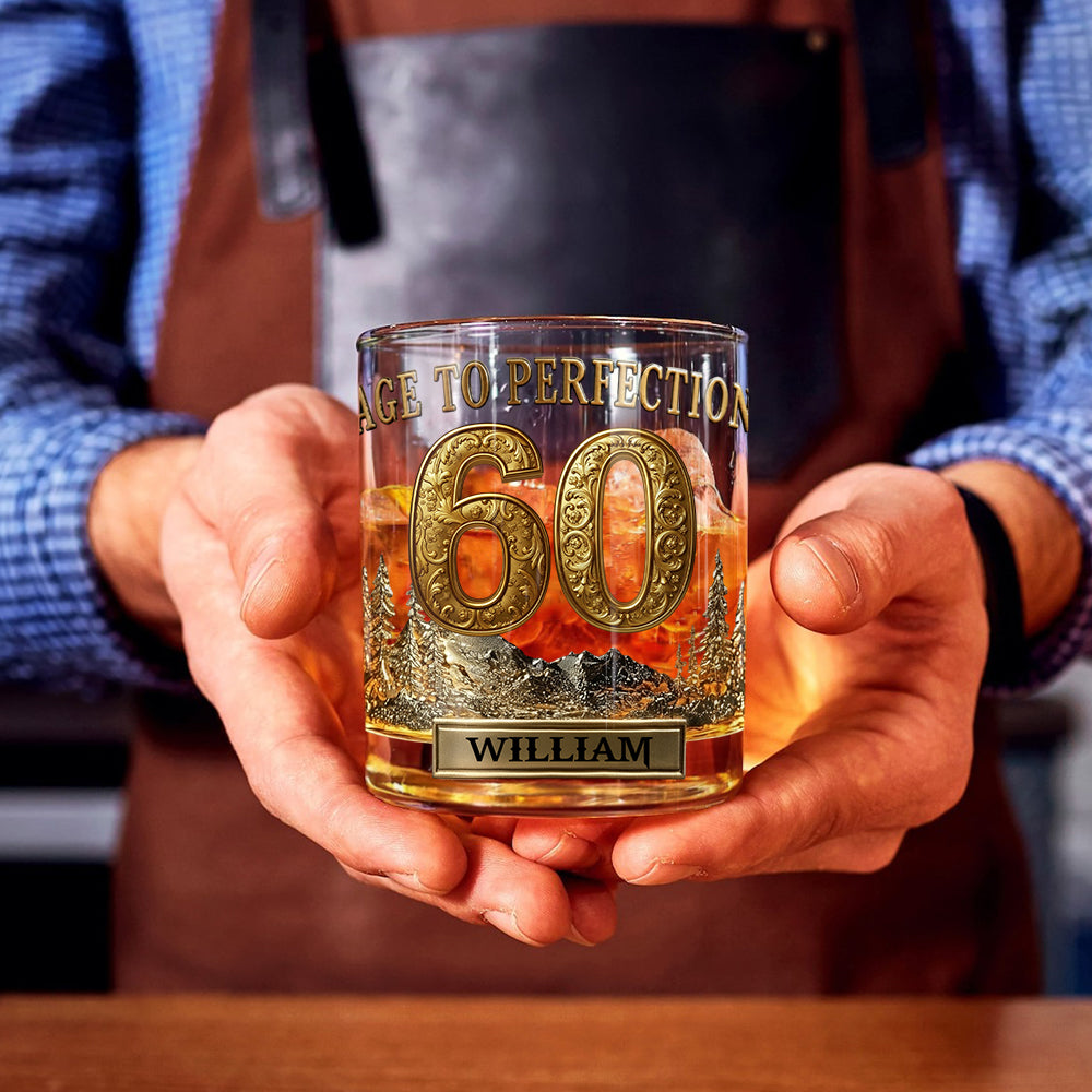 Personalisiertes Geburtstagsgeschenk für ihn – personalisiertes Whiskyglas