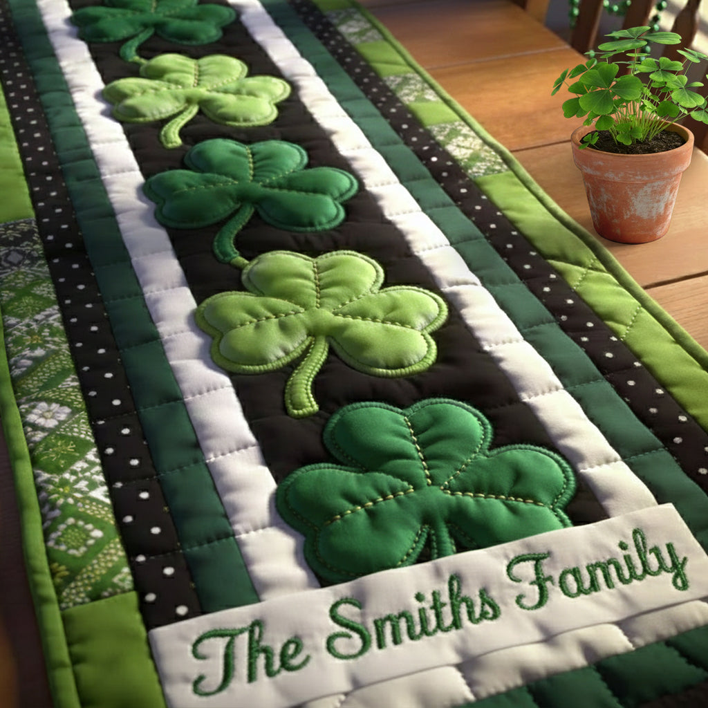 Irish Shamrock - Personalized Irish Table Runner