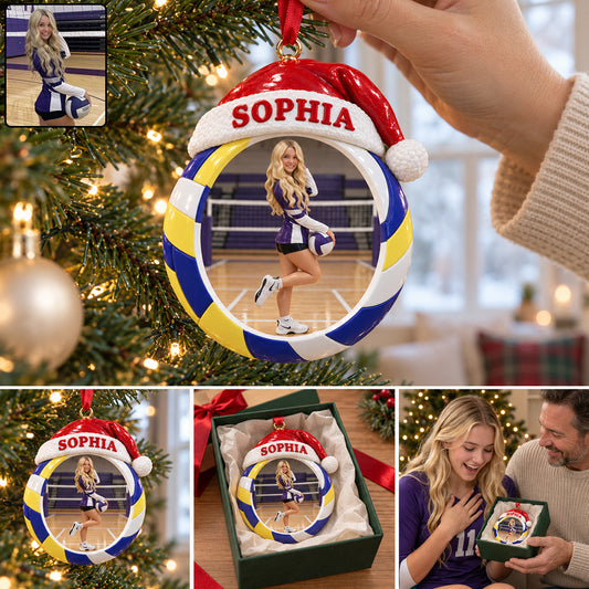 Love Volleyball - Personalized Volleyball Premium 3D Ornament