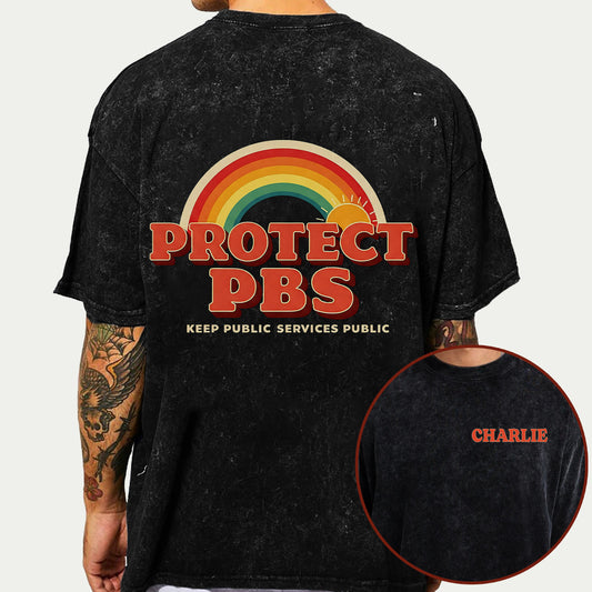 Öffentlicher Dienst bleibt öffentlich – Personalisiertes LGBT-Unterstützungs-T-Shirt