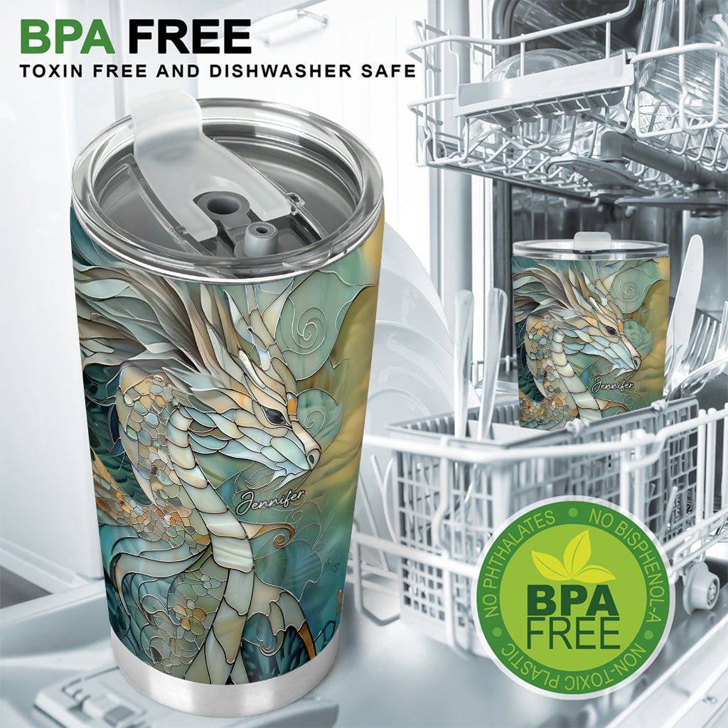 Liebe Drachen – Personalisierter Drachen-Trinkbecher