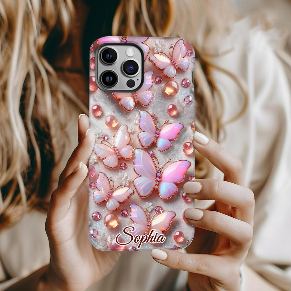 Atemberaubende Schmetterlinge – Personalisierte Handyhülle mit Schmetterlingsmotiv