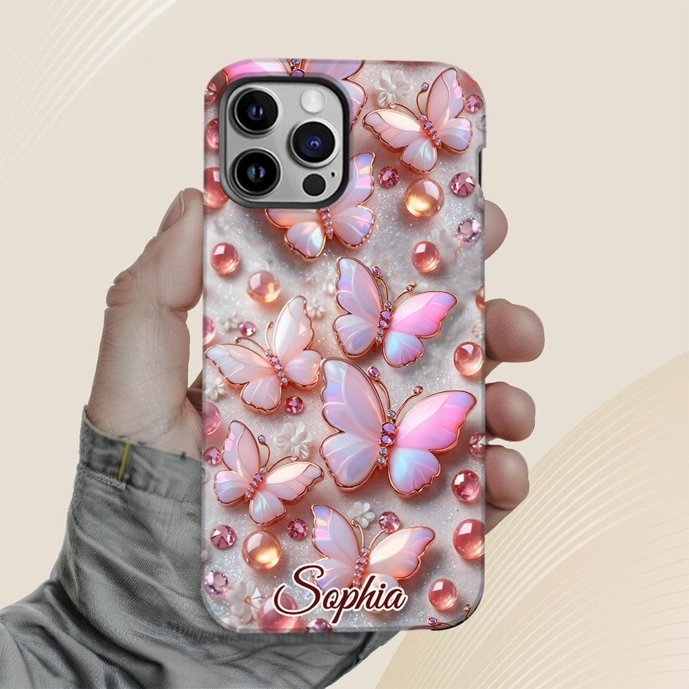 Atemberaubende Schmetterlinge – Personalisierte Handyhülle mit Schmetterlingsmotiv