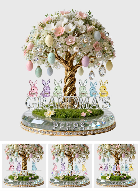 Grandma's Peeps - Personalized Grandma Custom Shaped Acrylic Plaque