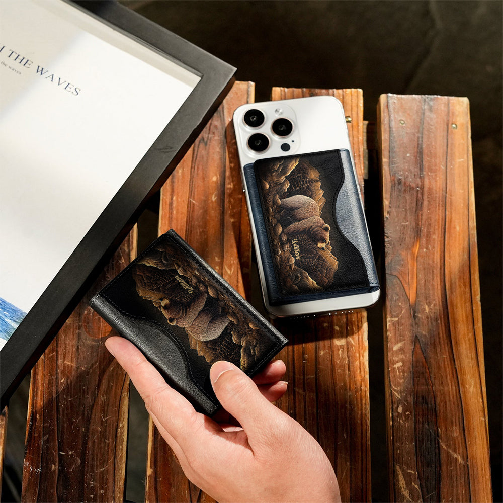 Camping-Liebe – Personalisierte Camping-Magsafe-Geldbörse