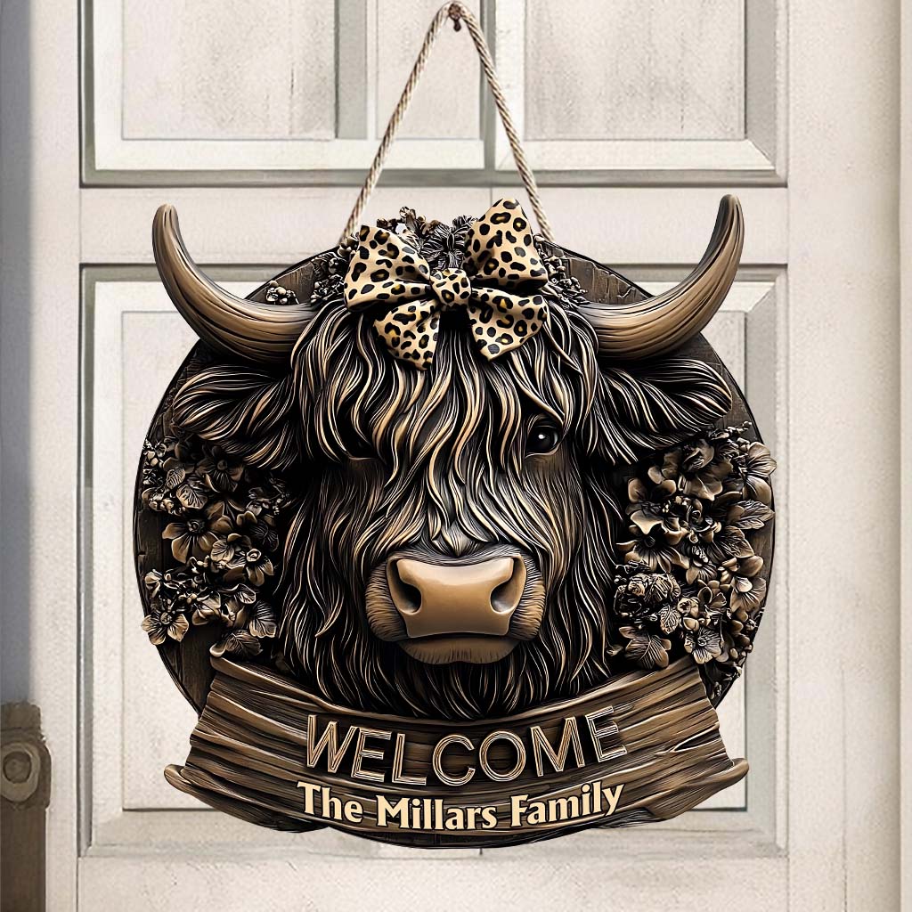 Welcome Home - Personalized Custom Shaped Wood Sign