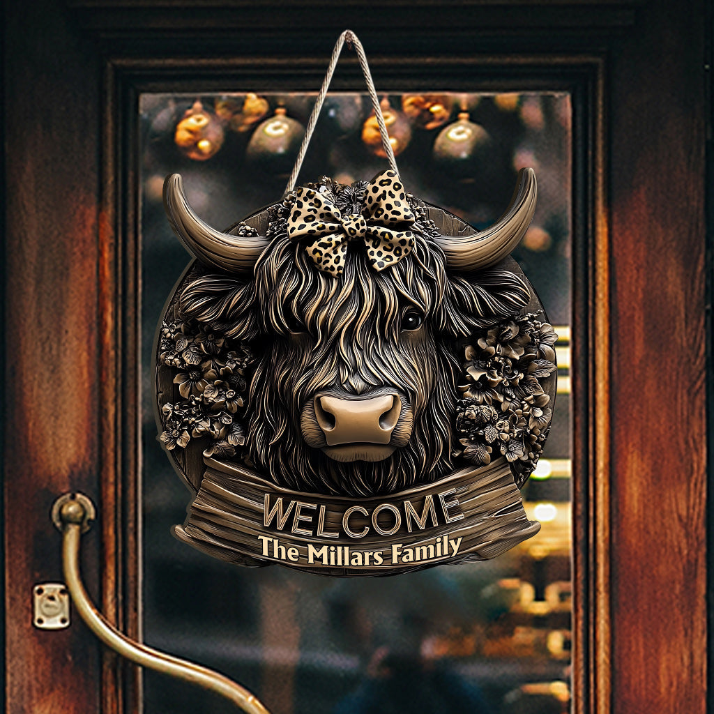 Welcome Home - Personalized Custom Shaped Wood Sign