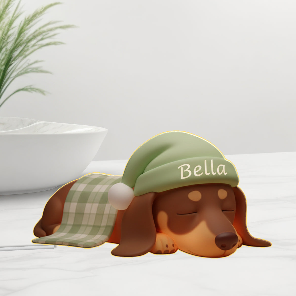 Individuell gestaltbar nach Ihren Fotos – Personalisierte LED-Nachtleuchte für Hunde aus Acryl