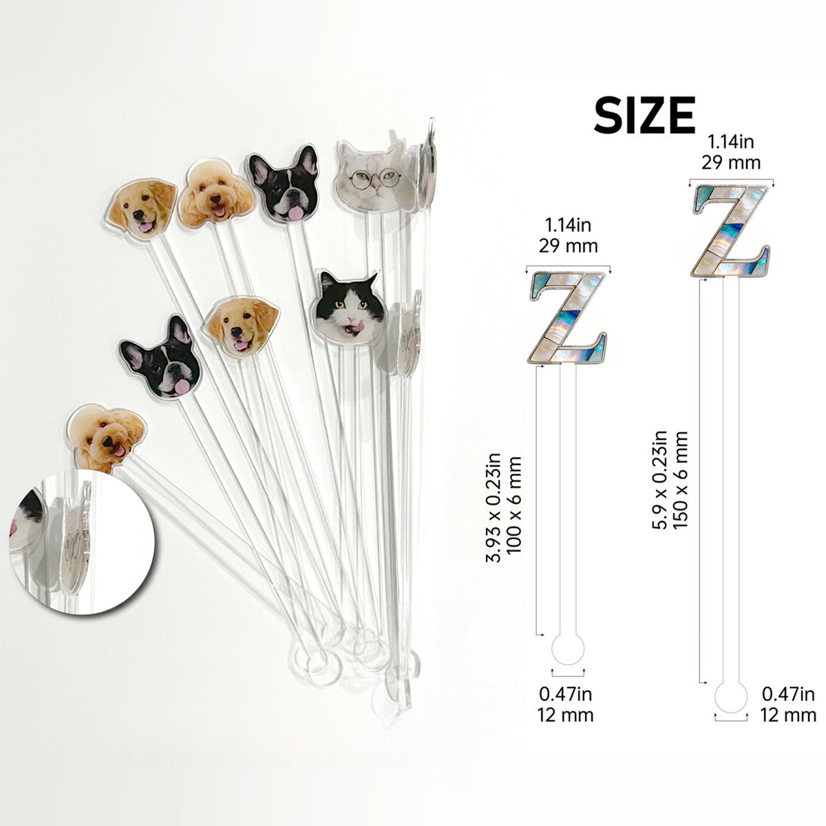 Unsere Liebe Frau der Gnade – Personalisierte christliche Tasse mit Acryl-Rührstäbchen