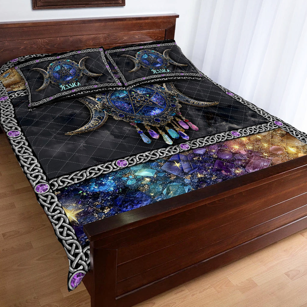 Triple Moon – Personalisiertes Hexen-Quilt-Set
