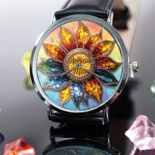 Autism Mom – Personalisierte Armbanduhr zur Sensibilisierung für Autismus