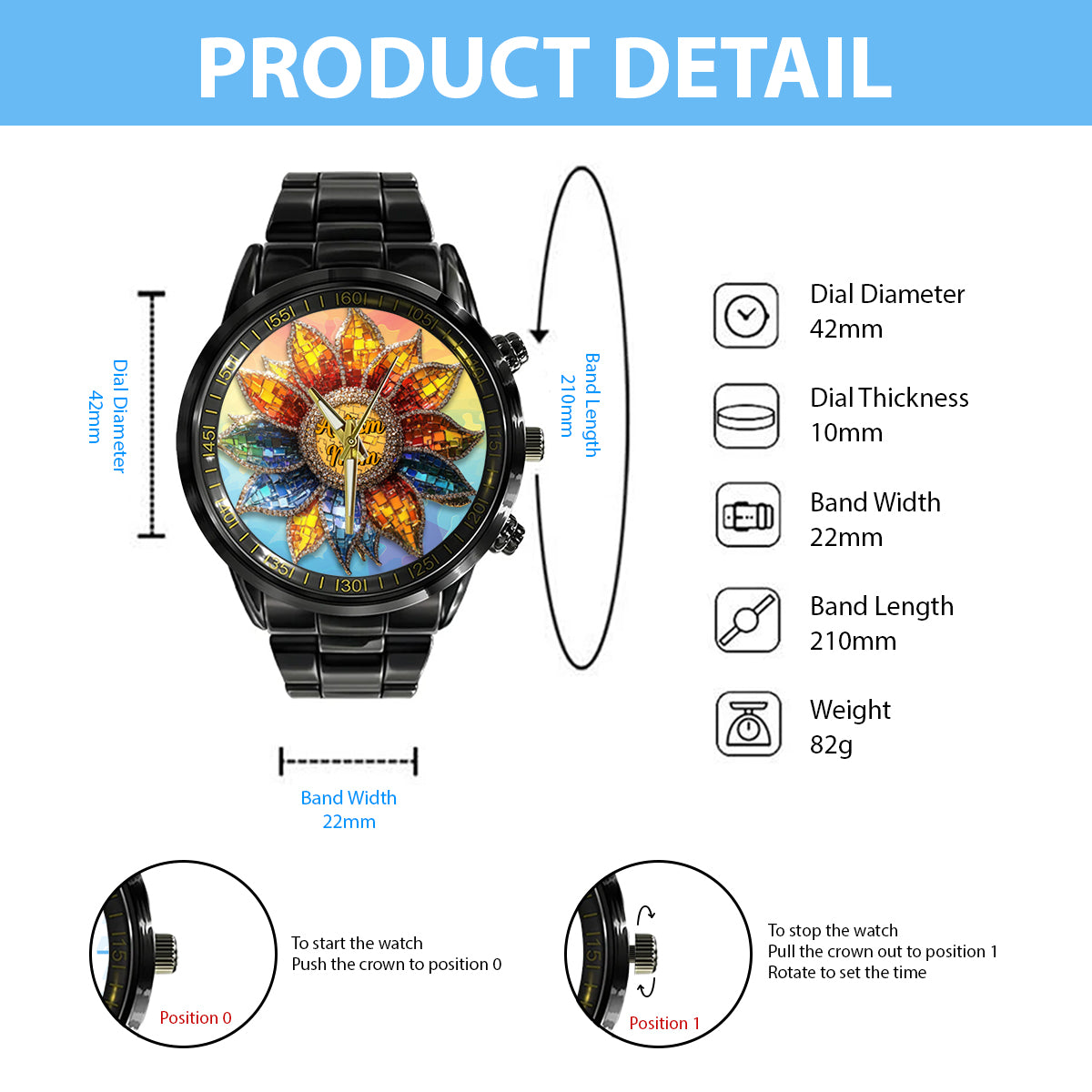 Autism Mom - Personalized Autism Awareness Hand Watch