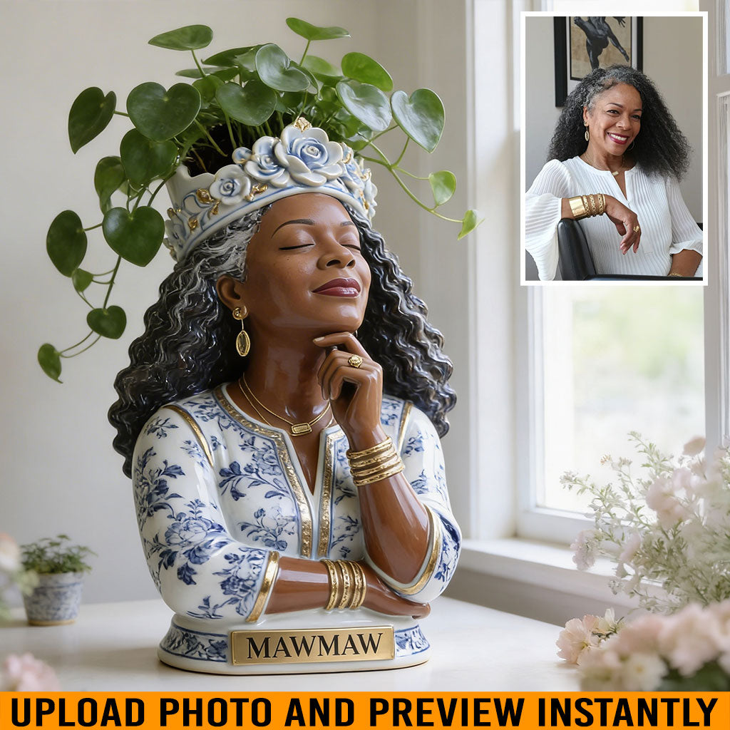 Custom Any Photo Best Gift For Mom/Grandma - Personalized Mother Acrylic Pot