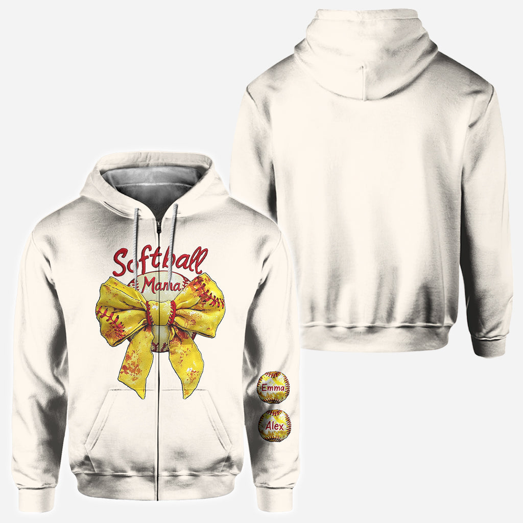 Softball Mama – Personalisiertes Softball-Shirt