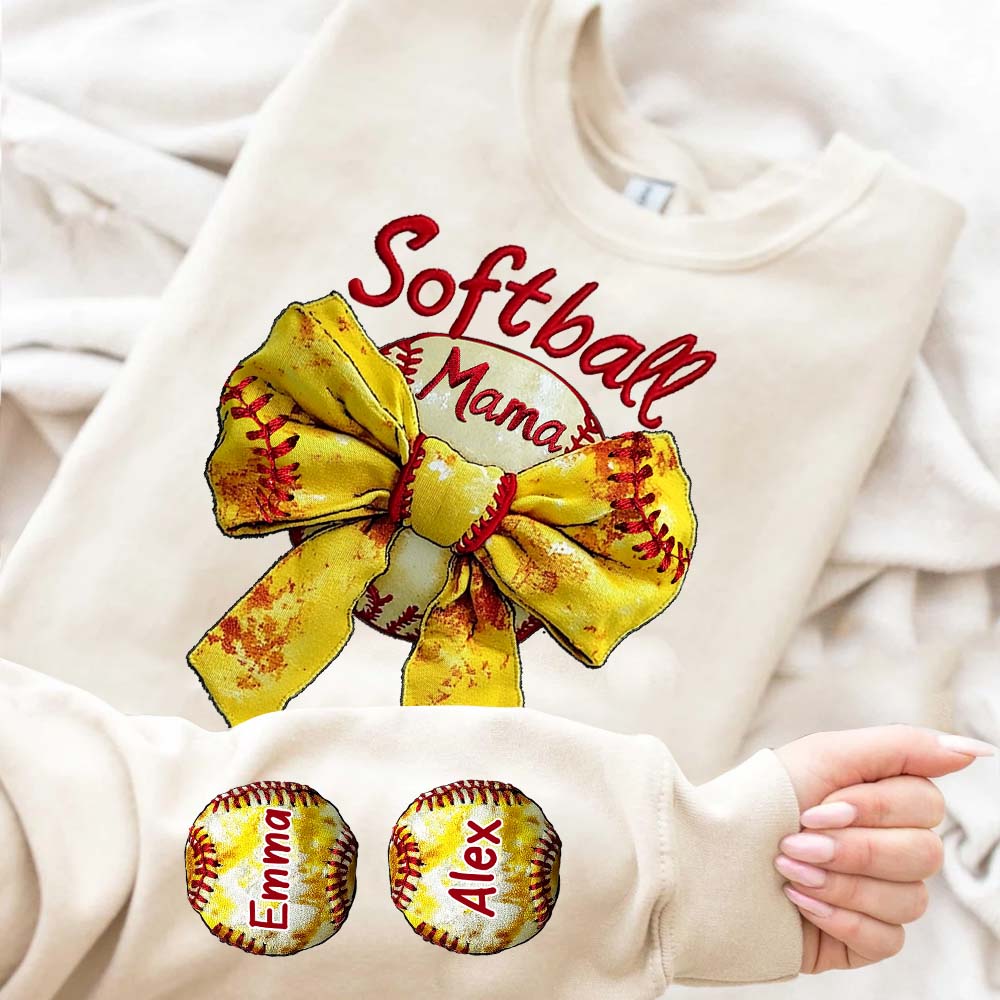 Softball Mama – Personalisiertes Softball-Shirt
