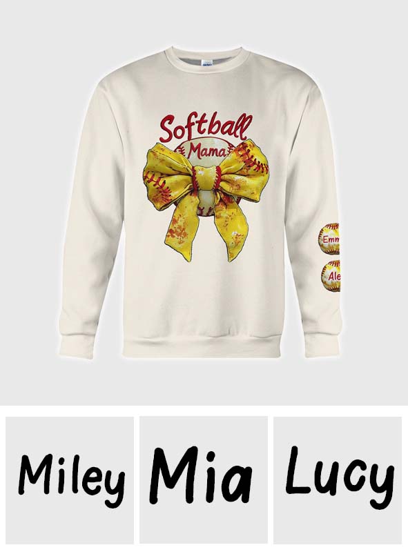 Softball Mama – Personalisiertes Softball-Shirt