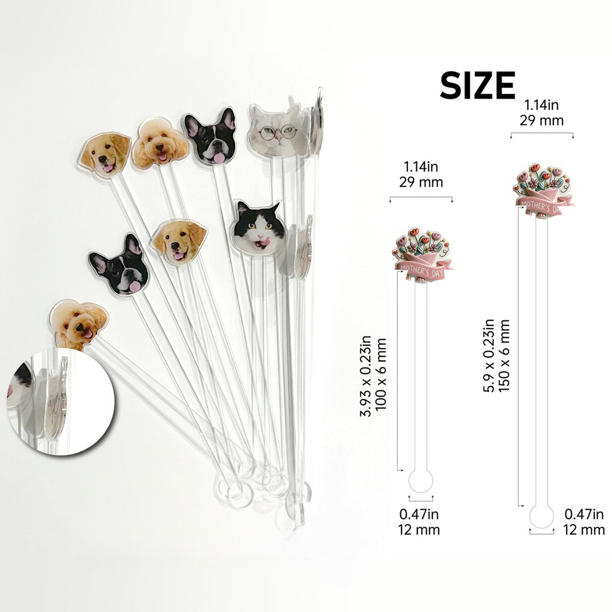 Das perfekte Geschenk für Mama – personalisiertes Muttertags-Set mit Akzentbecher und Acryl-Rührstäbchen