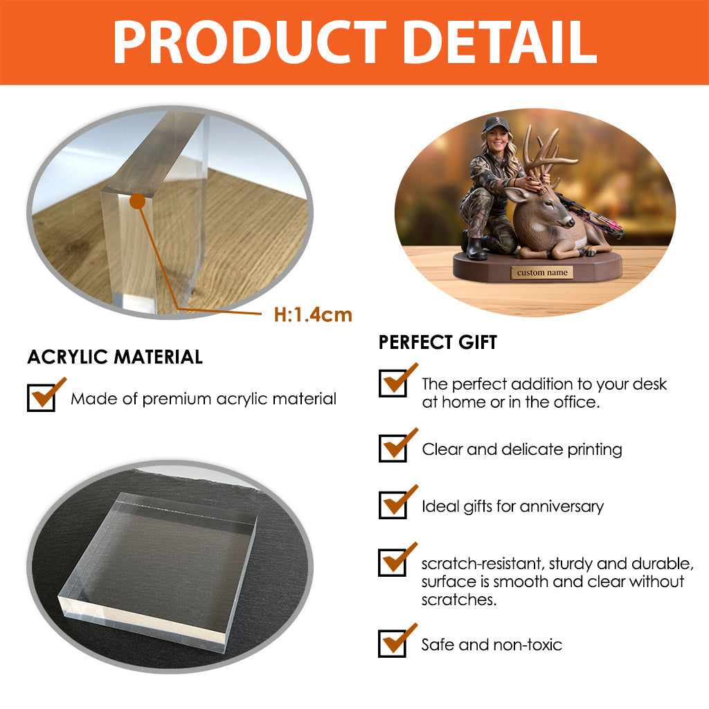 Individuell gestaltete Acrylplakette nach Foto – Jagdmotiv