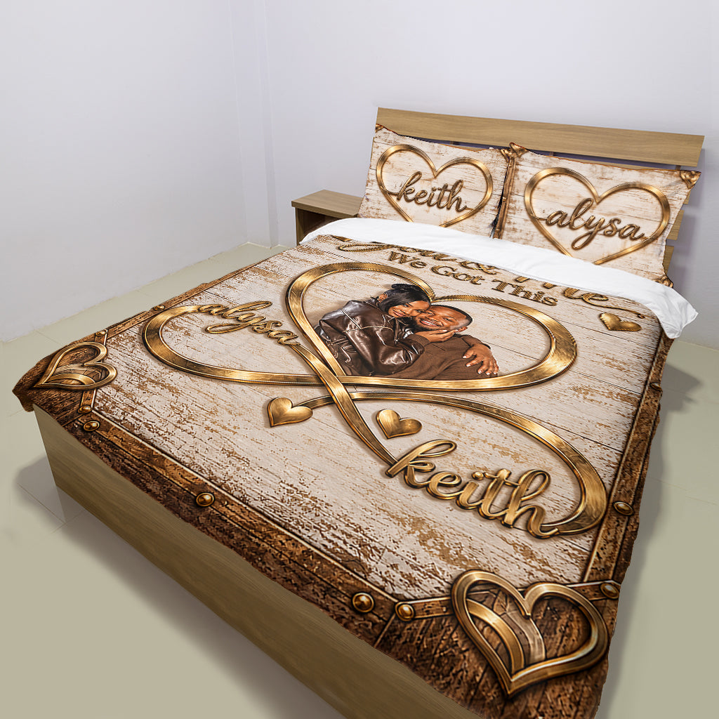 I Love You Forever - Personalized Couple Bedding Set