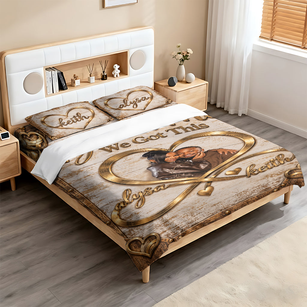 I Love You Forever - Personalized Couple Bedding Set