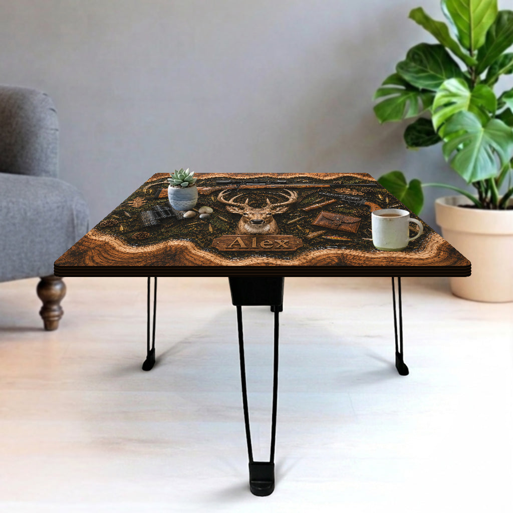 Smoke 'Em - Personalized Hunting Table Custom Shape