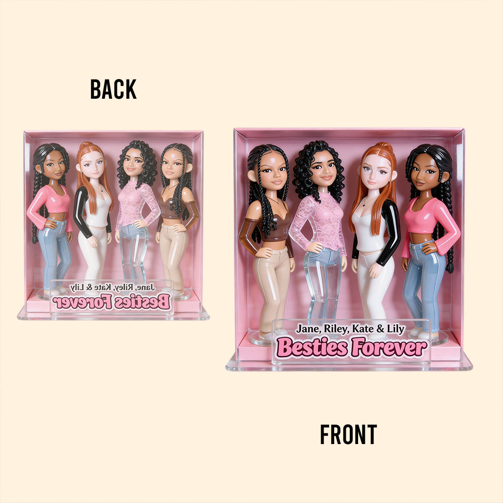 Individuelles Foto – Galentine Squad – Personalisierte Acrylplakette in individueller Form für die beste Freundin