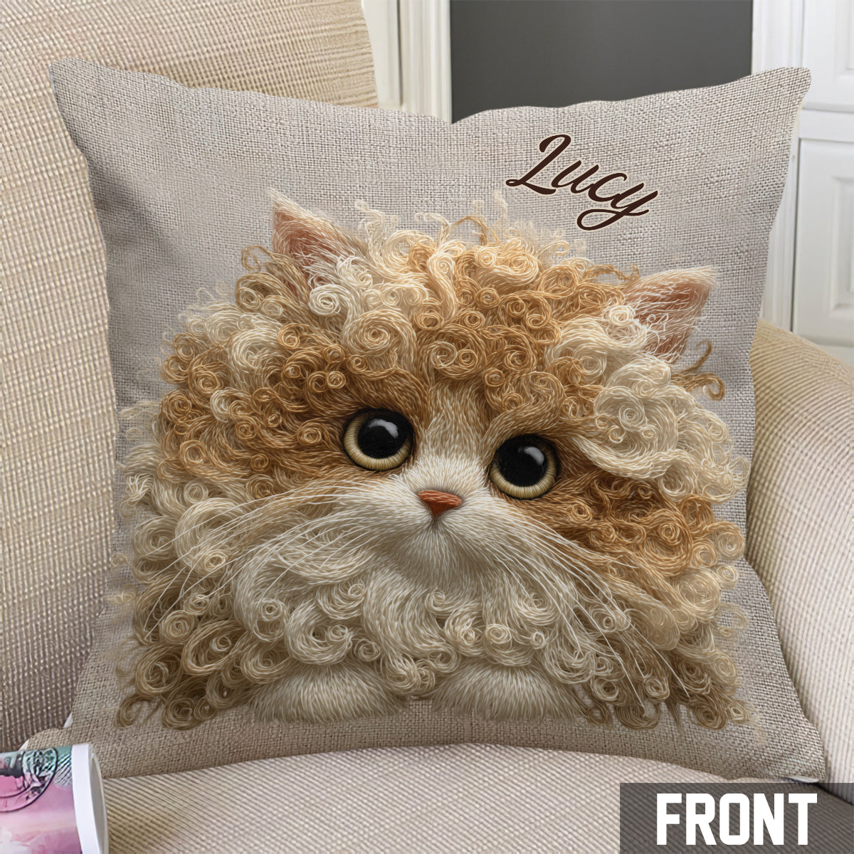 Cat Lovers - Personalized Cat Throw Pillow