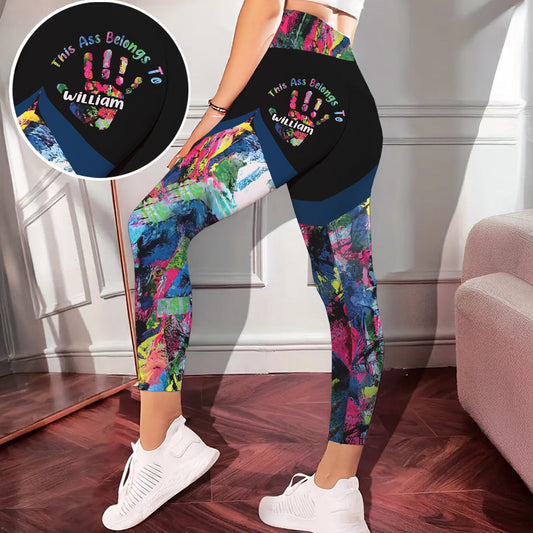 Dieser Po ist vergeben – freche Geschenke für sie – personalisierte Partner-Leggings