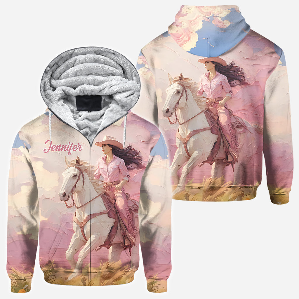 Pink Cowgirl - Personalized Cowgirl All Over Shirt