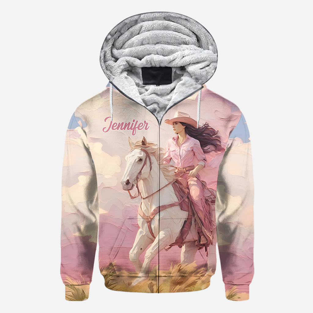 Pink Cowgirl - Personalized Cowgirl All Over Shirt