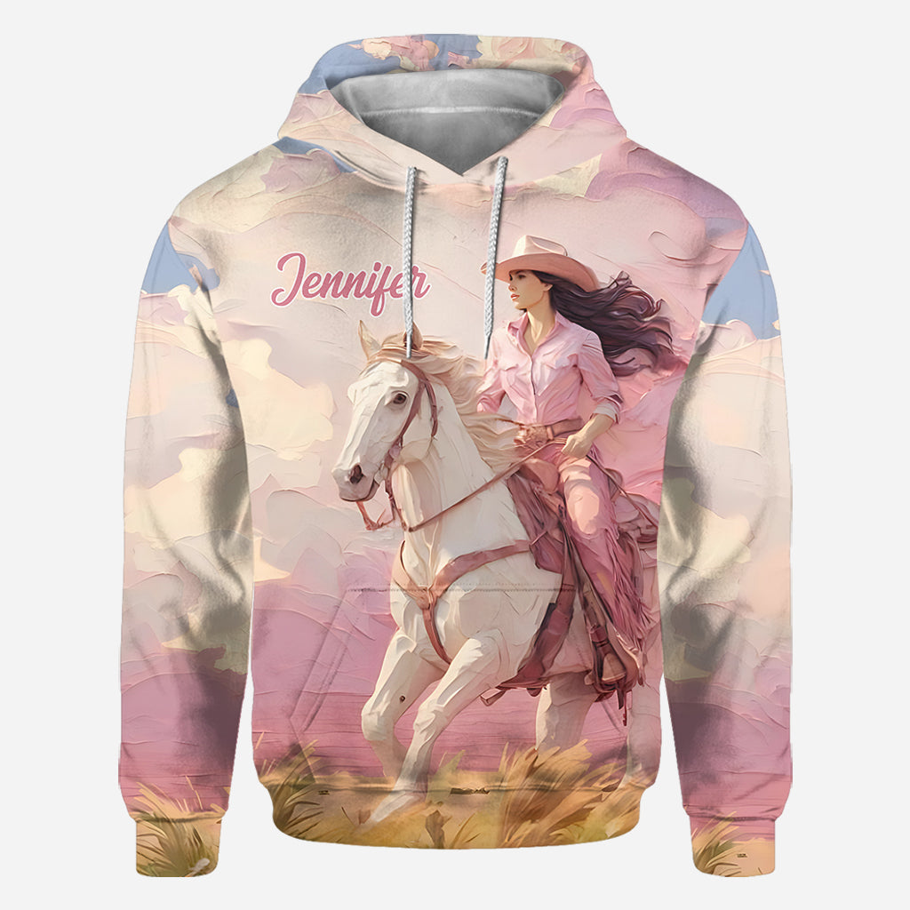 Pink Cowgirl - Personalized Cowgirl All Over Shirt