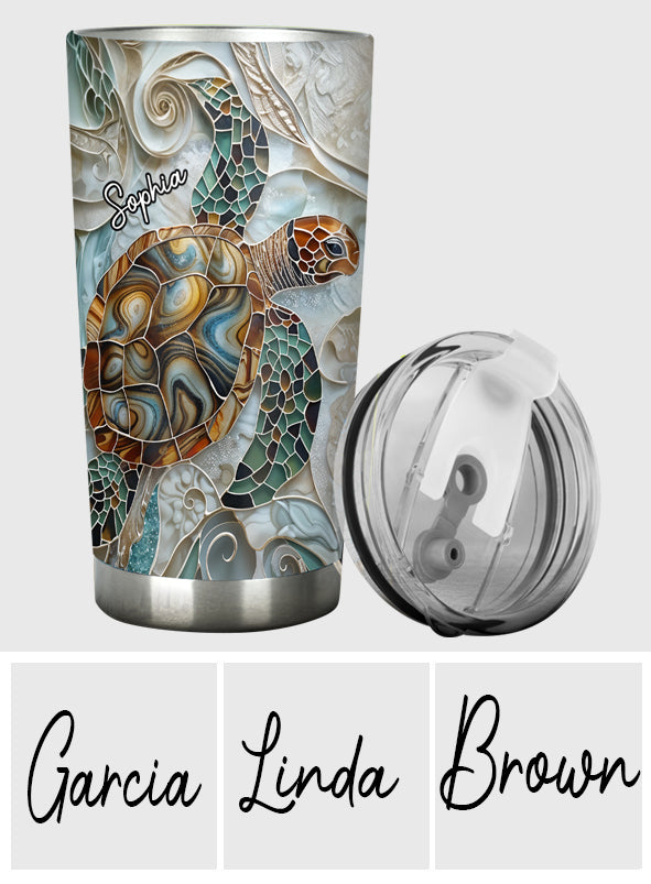 Ich liebe Schildkröten – personalisierter Schildkröten-Trinkbecher