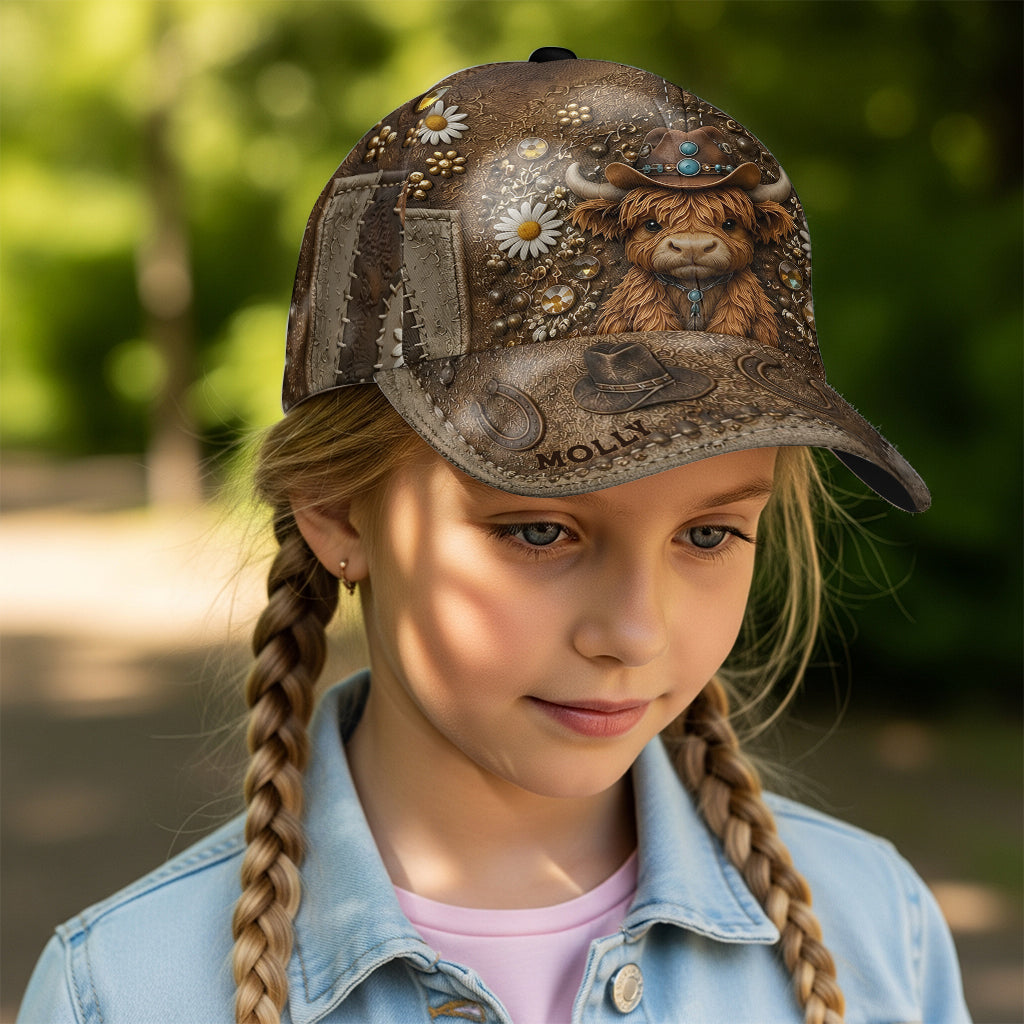 Liebe Highland Cow - Personalisierte Highland Cow Classic Cap