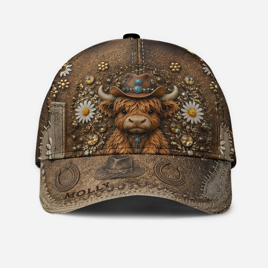 Liebe Highland Cow - Personalisierte Highland Cow Classic Cap