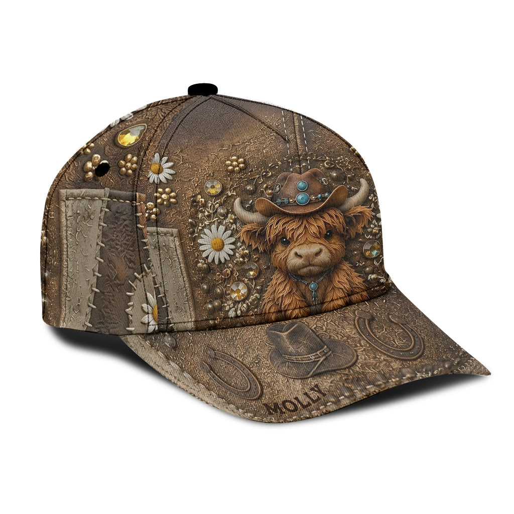 Liebe Highland Cow - Personalisierte Highland Cow Classic Cap