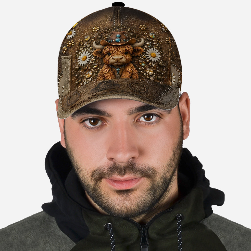 Liebe Highland Cow - Personalisierte Highland Cow Classic Cap