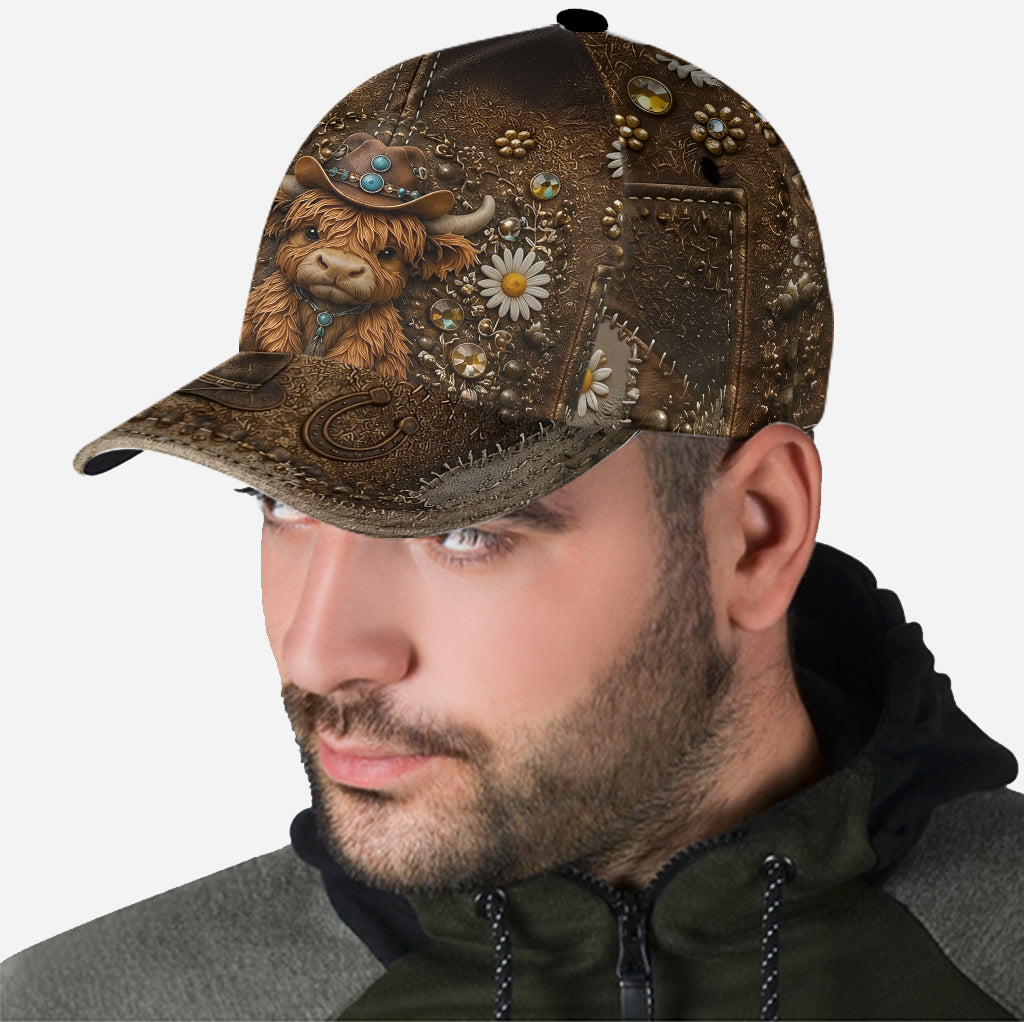 Liebe Highland Cow - Personalisierte Highland Cow Classic Cap